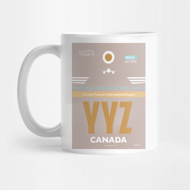 YYZ CANADA Toronto airport code by Woohoo